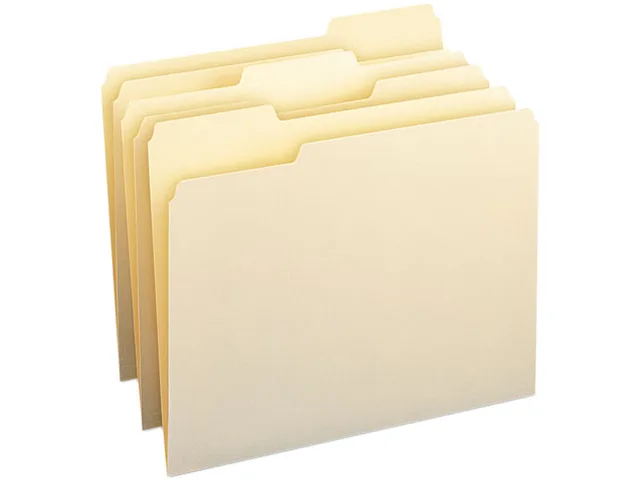 Smead Smead 10330 file folder 1/3 cut assorted 100 box — product photo