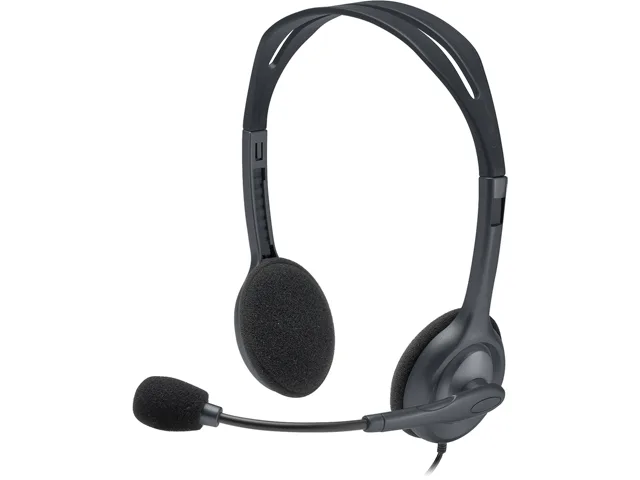 Logitech Logitech H111 981-000999 stereo headset black 3.5mm — product photo