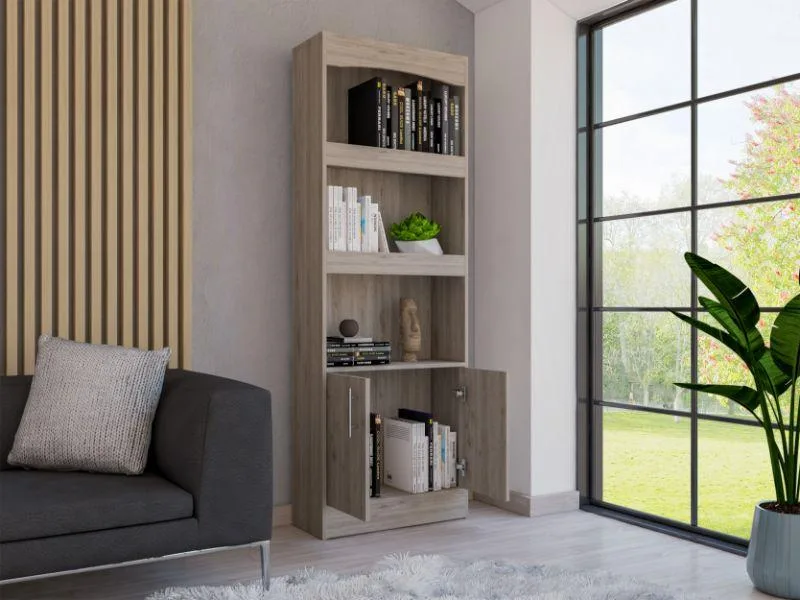 tuphen tuphen Denver bookshelve Light Gray 70.8" H 23.6" W 10.2" D — product photo