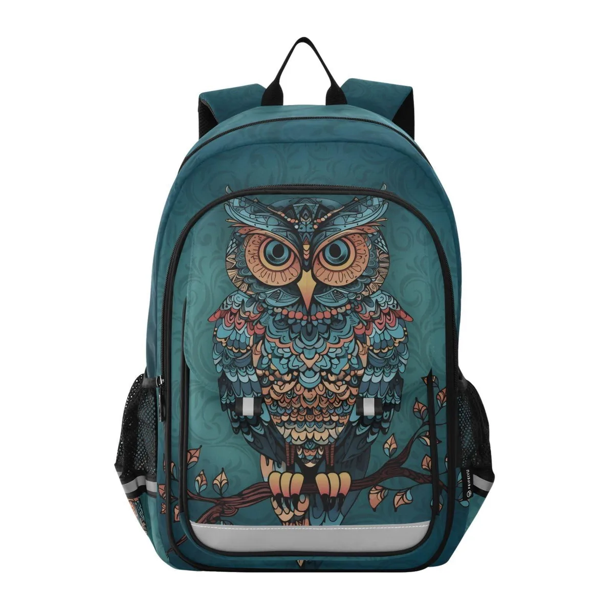 Avantalk Avantalk 2 in 1 Accessories Owl Print Gothic Boho Laptop Backpack Purse — product photo