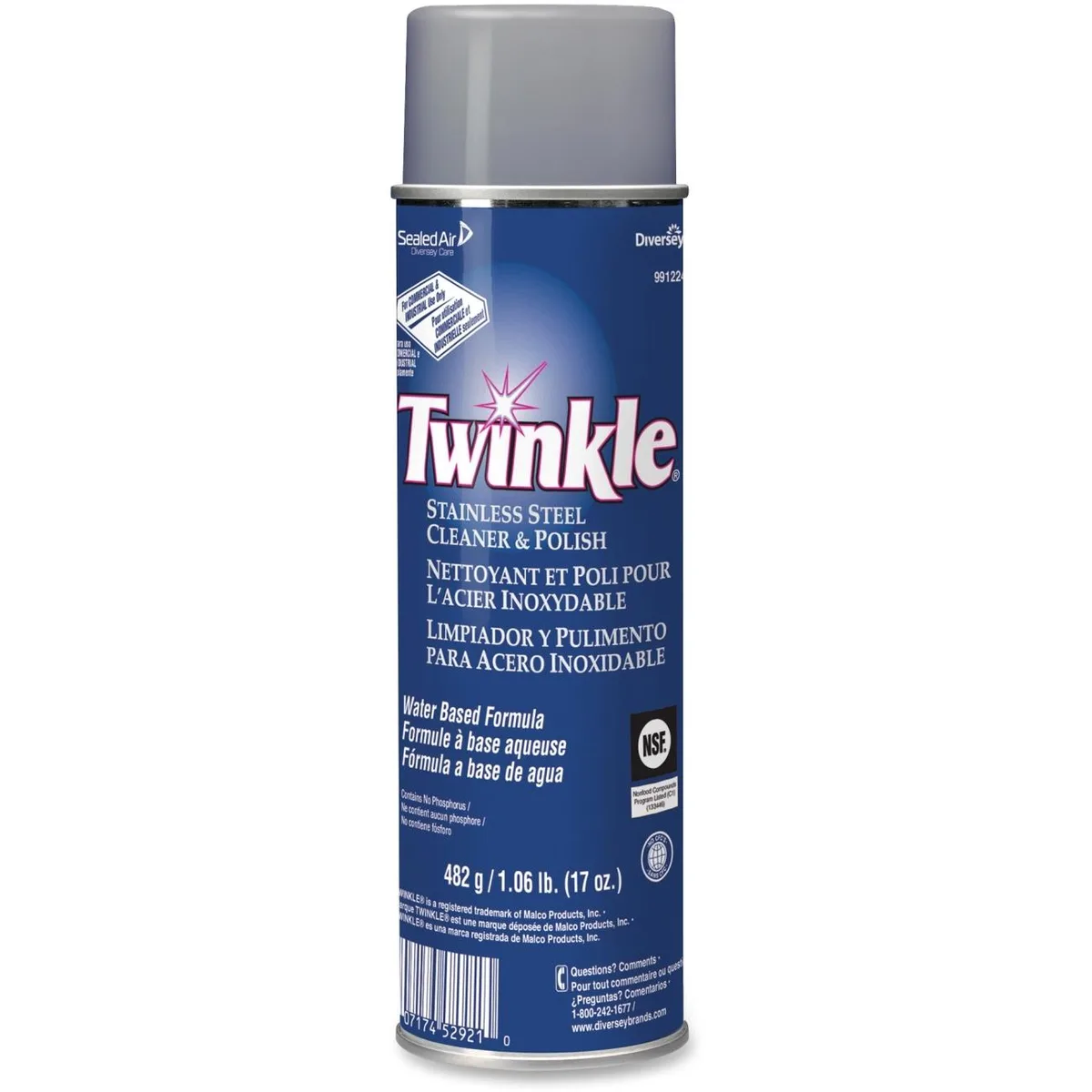 JohnsonDiversey JohnsonDiversey 991224CT Twinkle Stainless Steel Cleaner 12 Carton — product photo