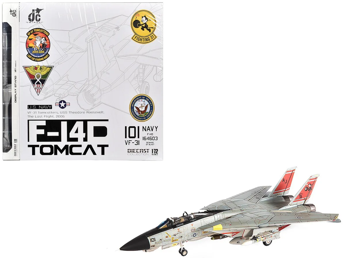 JC Wings JC Wings F-14D Tomcat VF-31 1/72 Diecast 2006 — product photo
