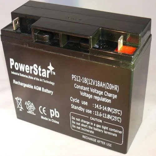 BatteryJack inc. BatteryJack inc. 12V 18AH SLA Battery T3 Terminals ZB-12-22 UPS Replacement Battery — product photo