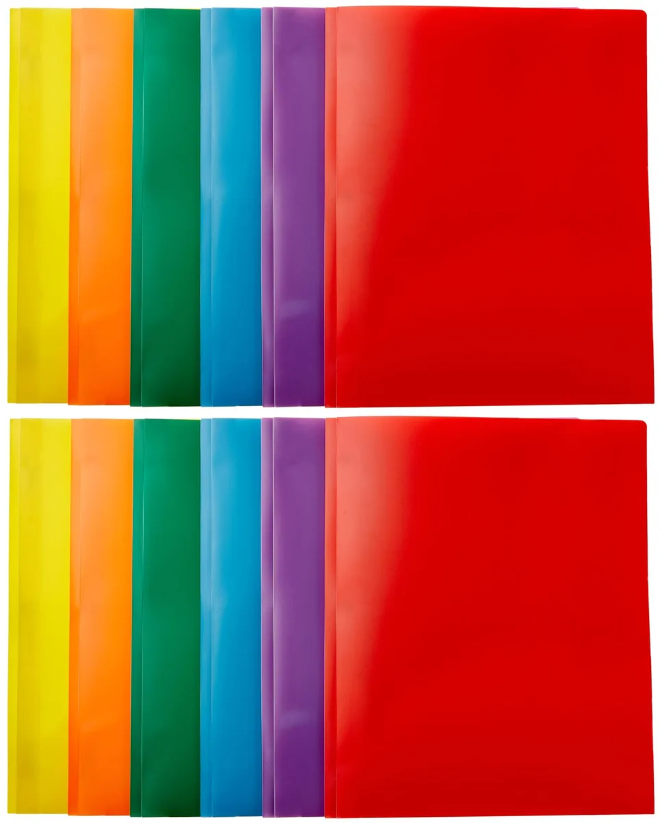  Amazon Basics DHBTB010 2-Pocket File Folder 12-Pack Letter 8.5x11 Assorted — product photo