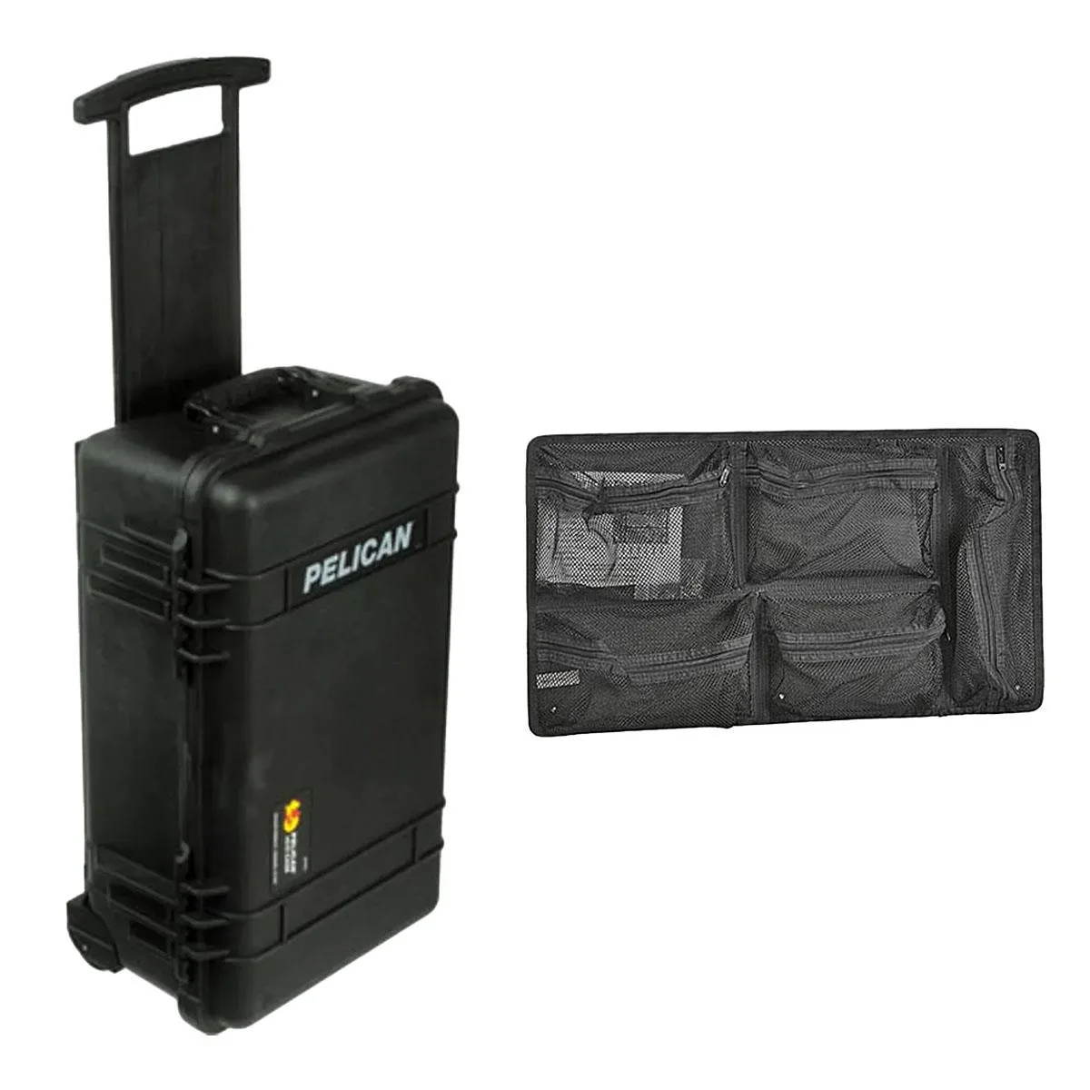 Pelican Products, Inc. Pelican Products, Inc. 1510 Carry-On Case with Divider Set and Wheels, Black — product photo
