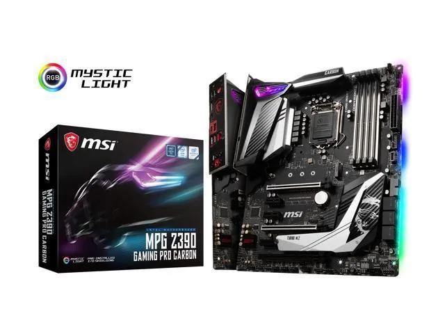 MSI MSI MPG Z390 GAMING PRO CARBON ATX Intel motherboard — product photo
