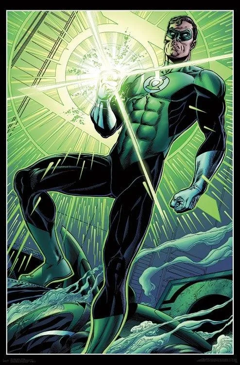 Green Lantern Hal Ring poster print on heavy stock paper, 22 by 34 inches