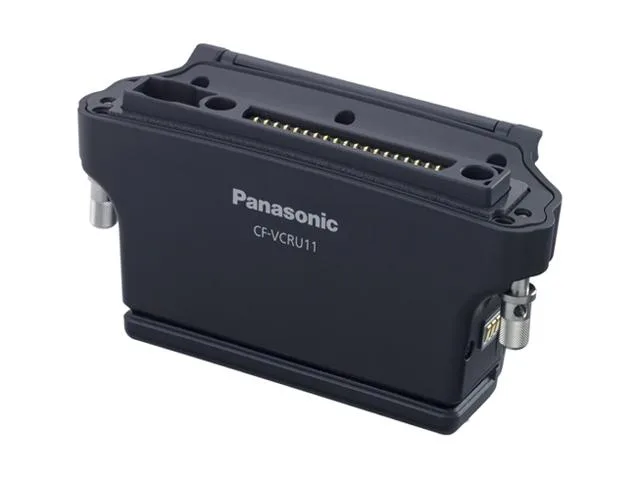 Black rectangular mini-dock with magnetic stripe reader slot