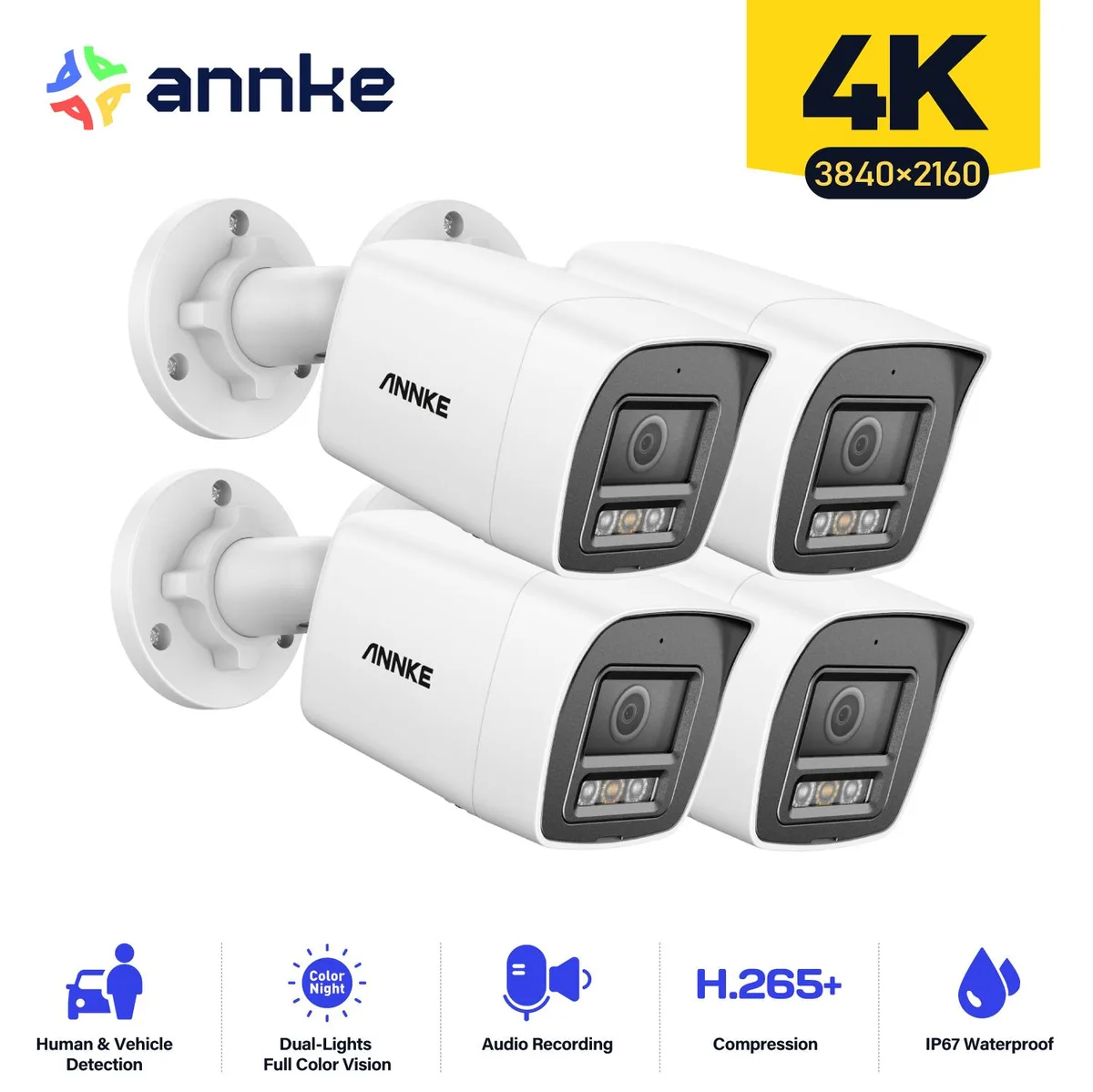 Annke Annke 4PCS 4K 8MP PoE Surveillance Security System — product photo