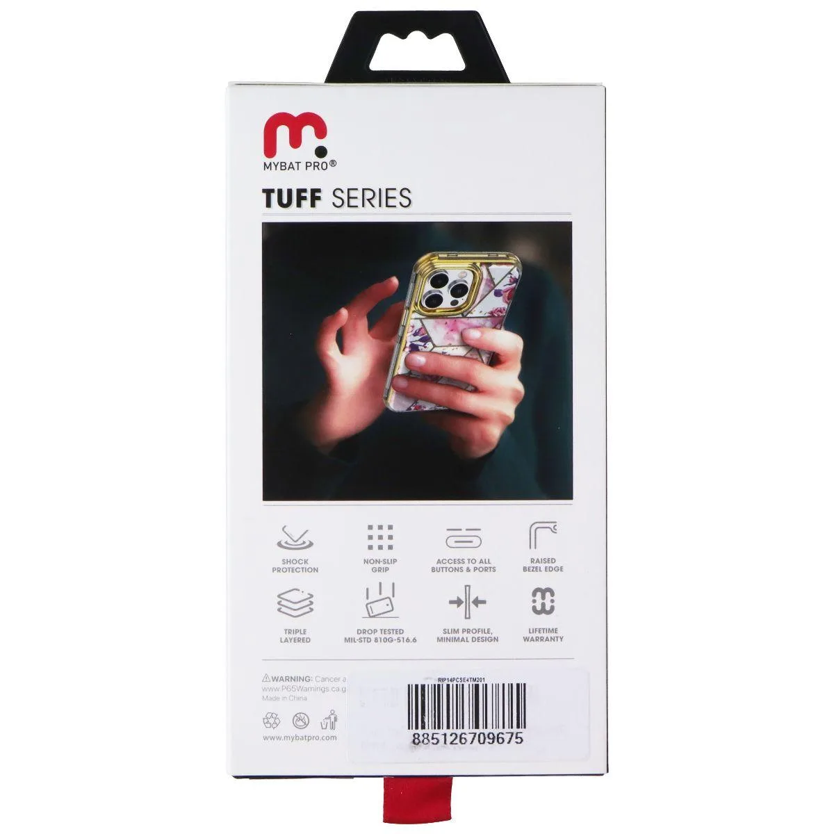 MYBAT PRO MYBAT PRO Tuff Series Hard Case iPhone 14 Pro Cream/Shattered Iridescent — product photo