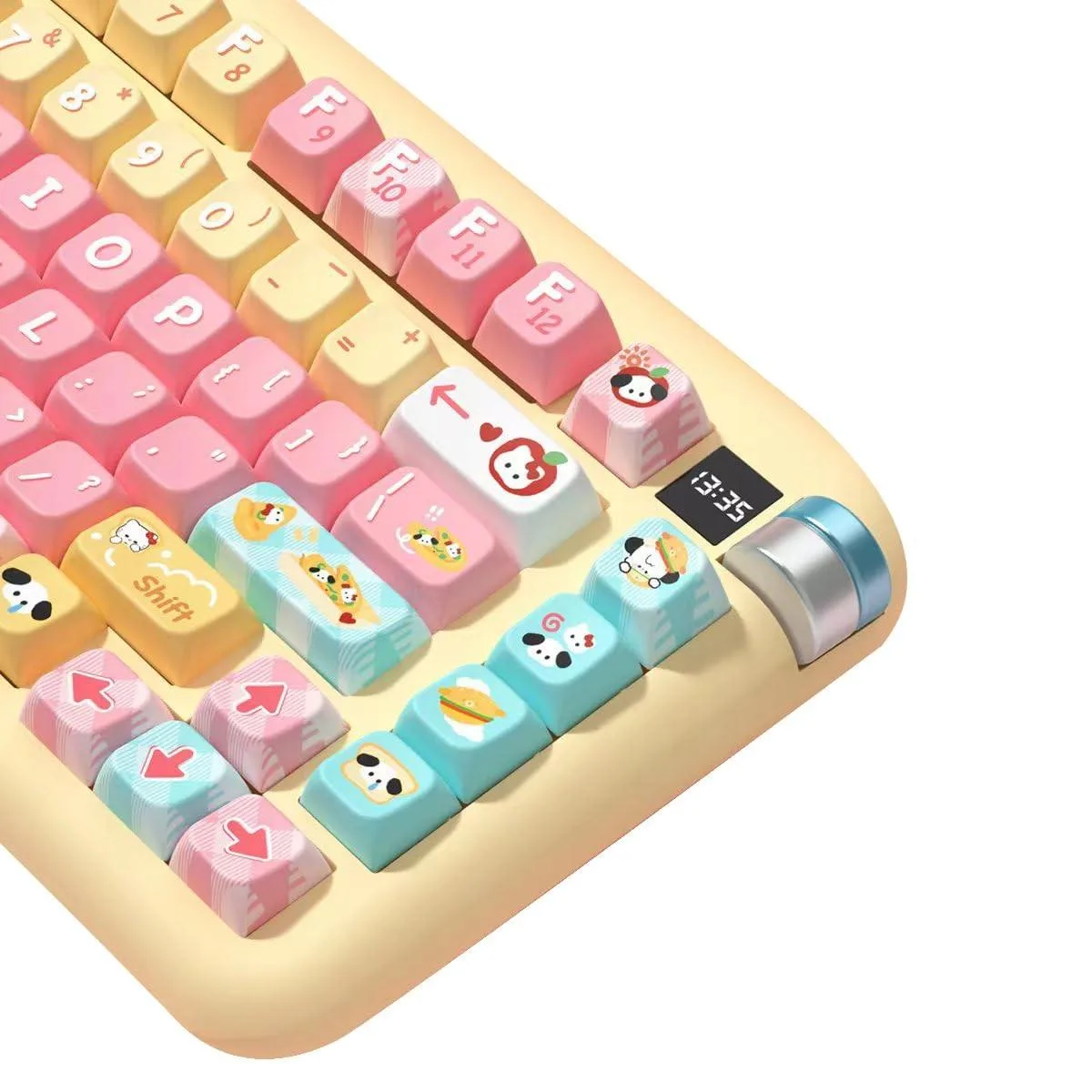 ALSEYE ALSEYE Cute Bread Puppy keycaps 158 keys MDA 2 in 1 accessory — product photo