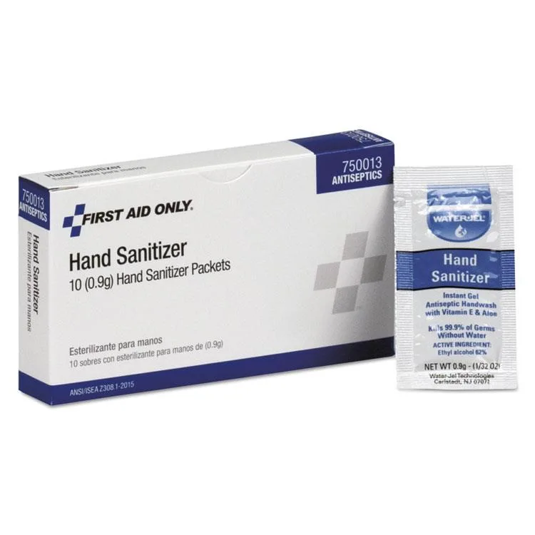 First Aid Only First Aid Only 750013 Hand Sanitizer 10 Pack Home Health Care — product photo