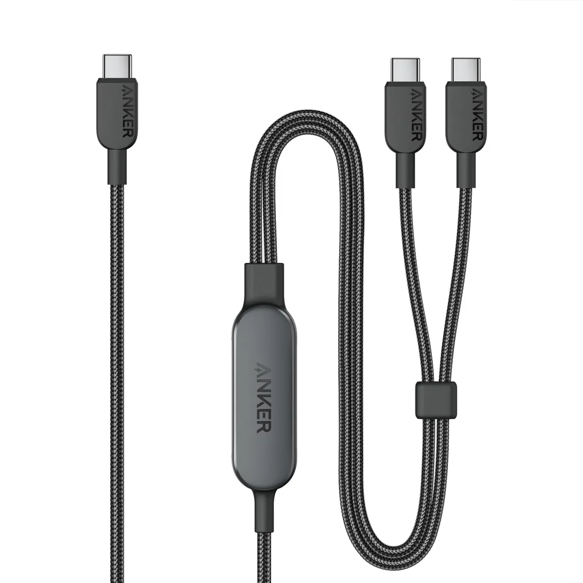  Anker A8895 2-in-1 USB-C Cable 6ft 140W Braided — product photo