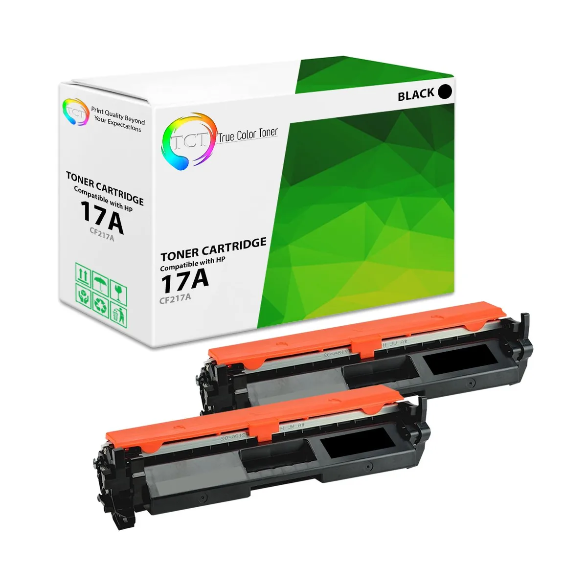 True Color Toner True Color Toner CF217A Black Toner Cartridge 2 Pack 1600 Pages — product photo