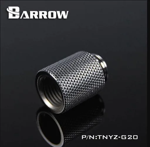Barrow Mods Barrow Mods TNYZ-G20-Silver G1/4" 20mm Male-Female Extension Fitting Silver diy cooling — product photo