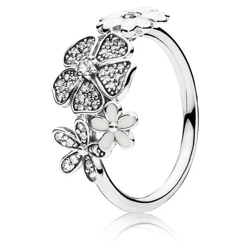 PANDORA PANDORA Shimmering Bouquet Ring Sterling Silver Size 48 — product photo