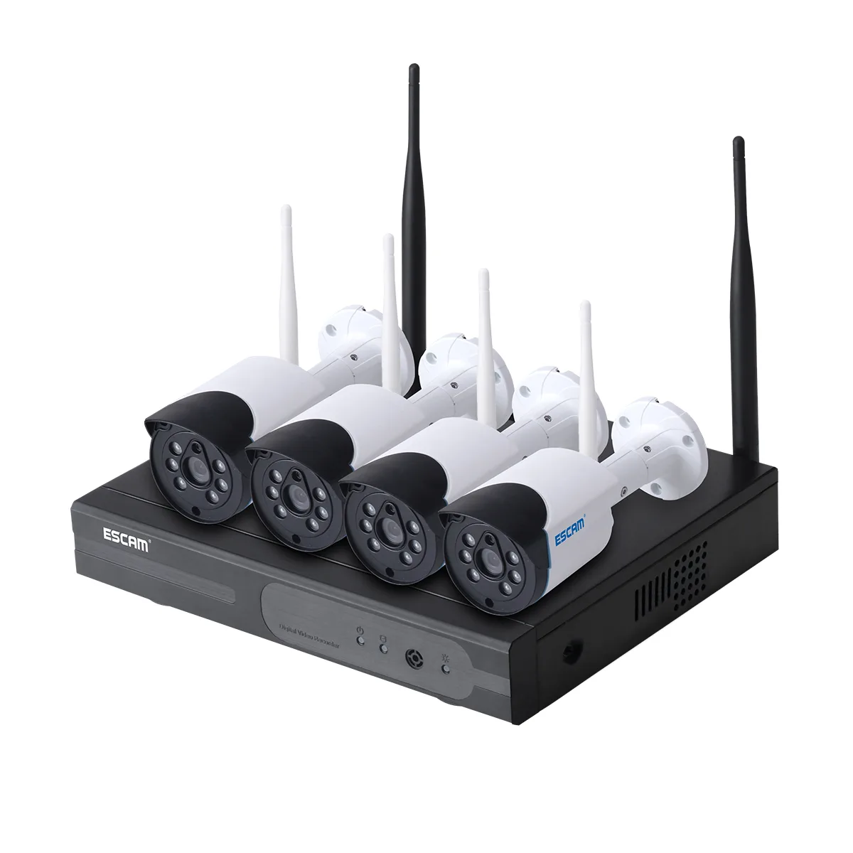 ESCAM Technology Co., Ltd ESCAM Technology Co., Ltd WNK404 4CH WIFI NVR 4pcs 720P IP66 Bullet Camera Kit 3.6mm — product photo