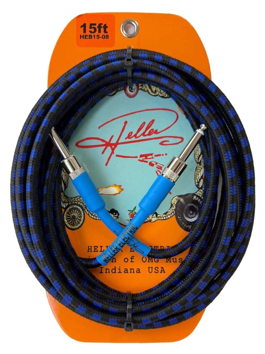 ALSEYE ALSEYE 2 in 1 Accessory 15ft 20AWG 99% Shielded Black Blue — product photo