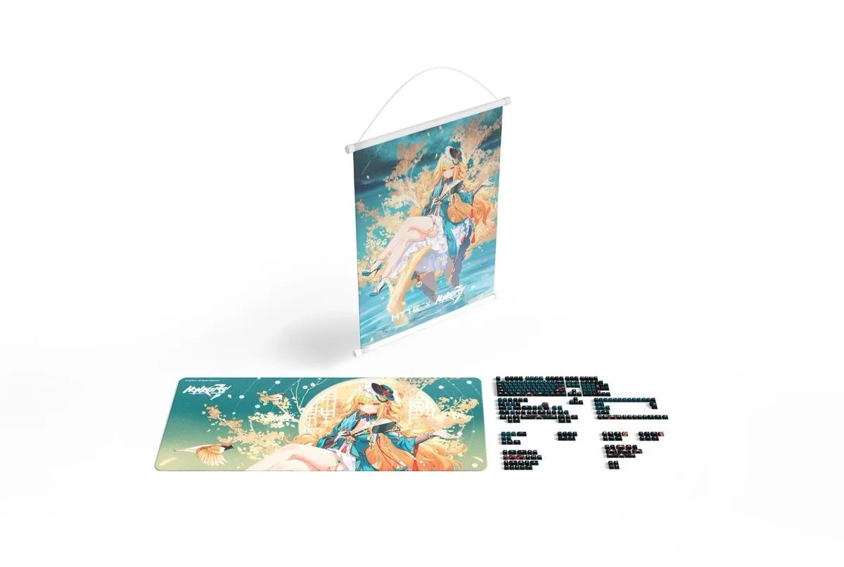 HYTE HYTE Songque Shadowdimmer Keycap Set &amp; Desk Pad Bundle 254-key 900x400mm — product photo