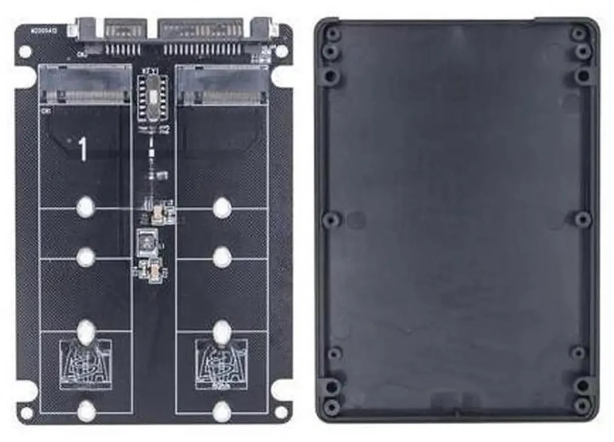SMUGDESK SMUGDESK Dual M.2 NGFF BKey to SATA 3.0 Adapter Card — product photo