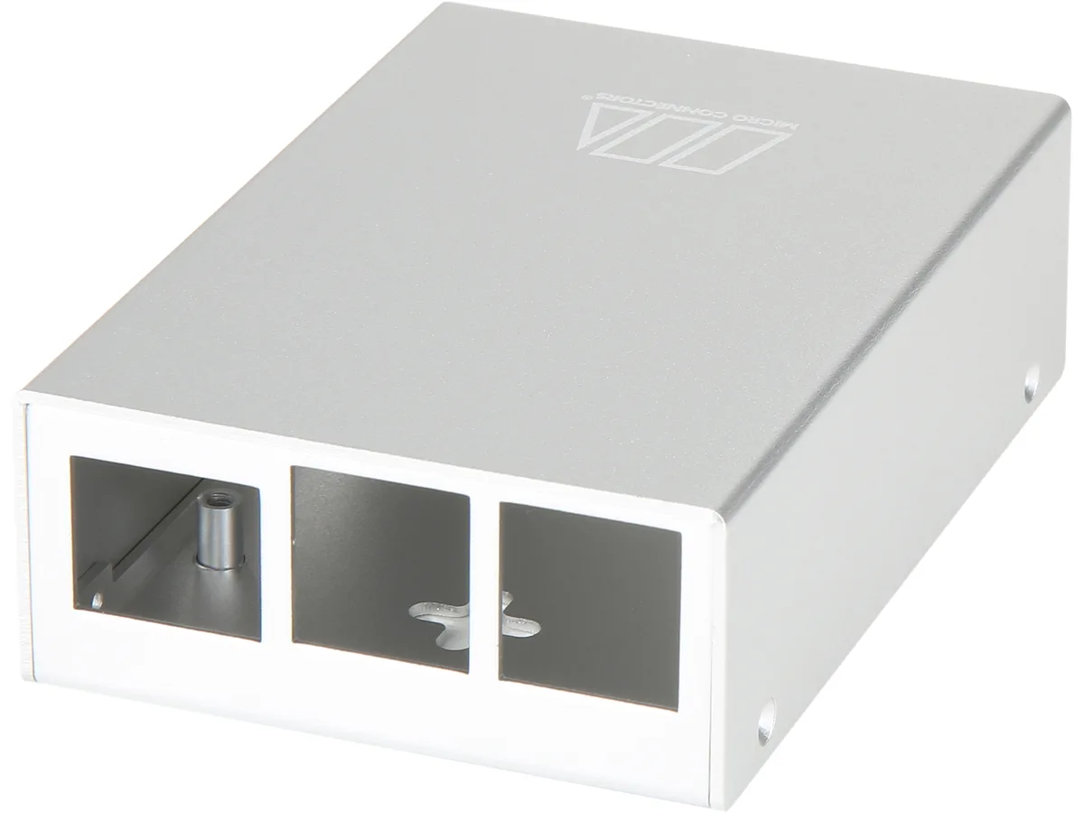 Micro Connectors Micro Connectors RAS-PCS03-SL Aluminum Case for Raspberry Pi 3 Model B/B+ Silver — product photo