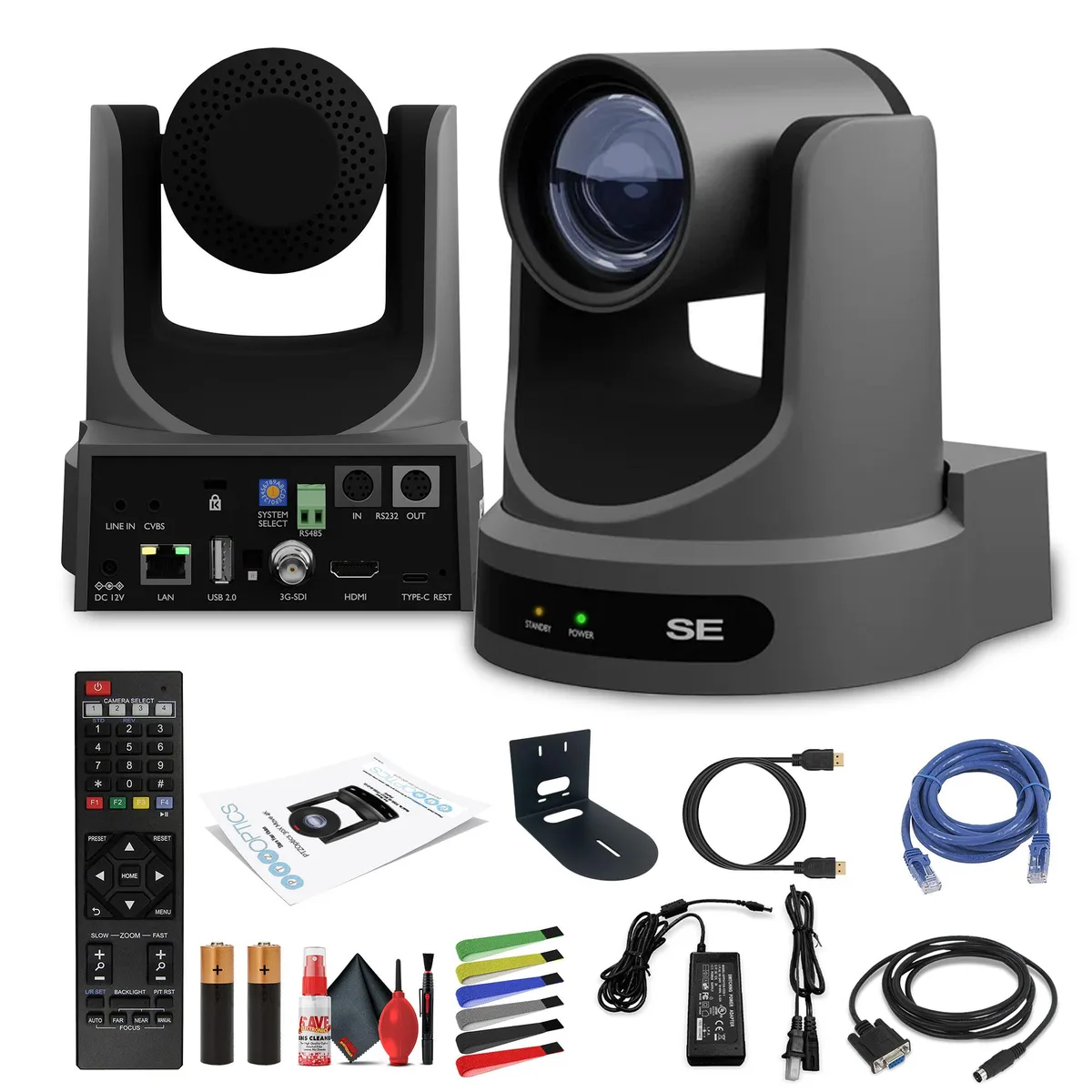 PTZOptics PTZOptics Move SE PTZ Camera 30x Optical Zoom Gray with Wall Mount — product photo