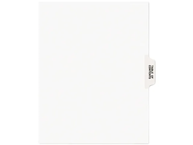 Avery Avery 11910 Card Filing Tab Dividers Clear 25 Set — product photo