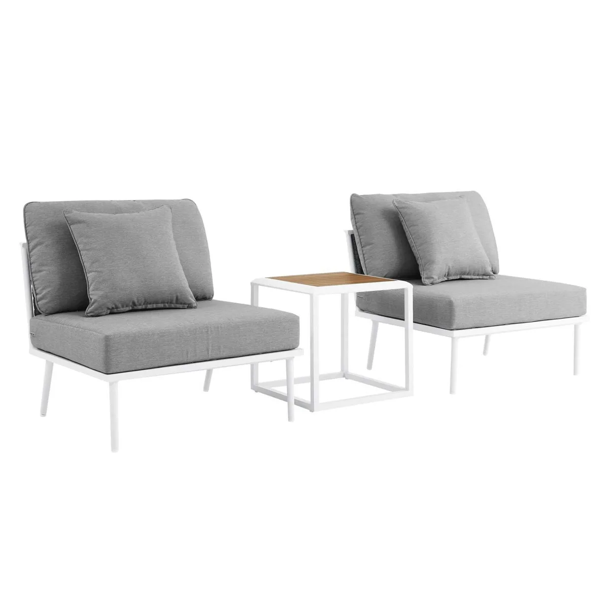 Modway Furniture Modway Furniture Stance 3 Piece Outdoor Patio Aluminum Set — product photo