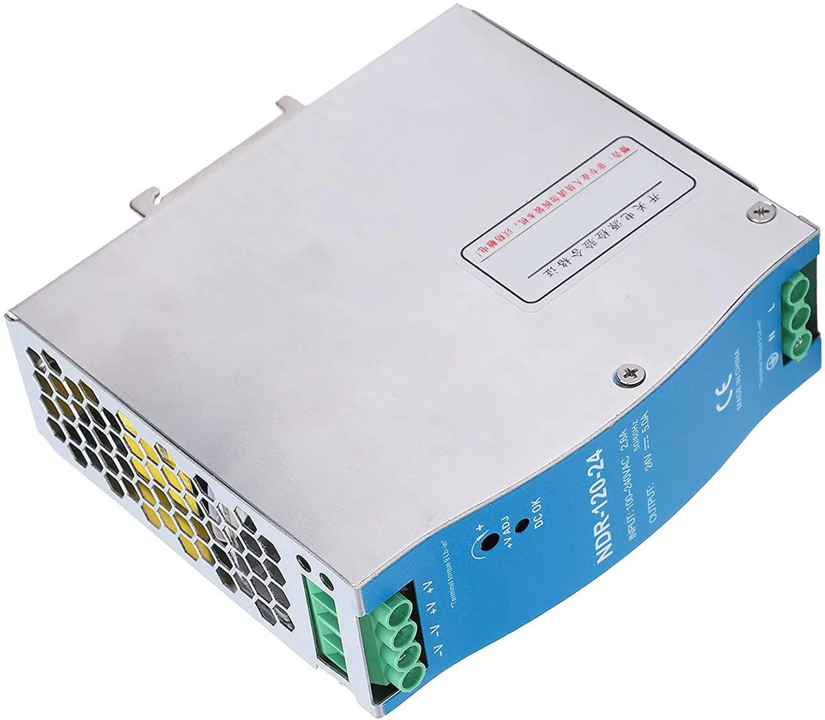 myVolts myVolts NDR-120-24 24V 5A DIN rail power supply — product photo