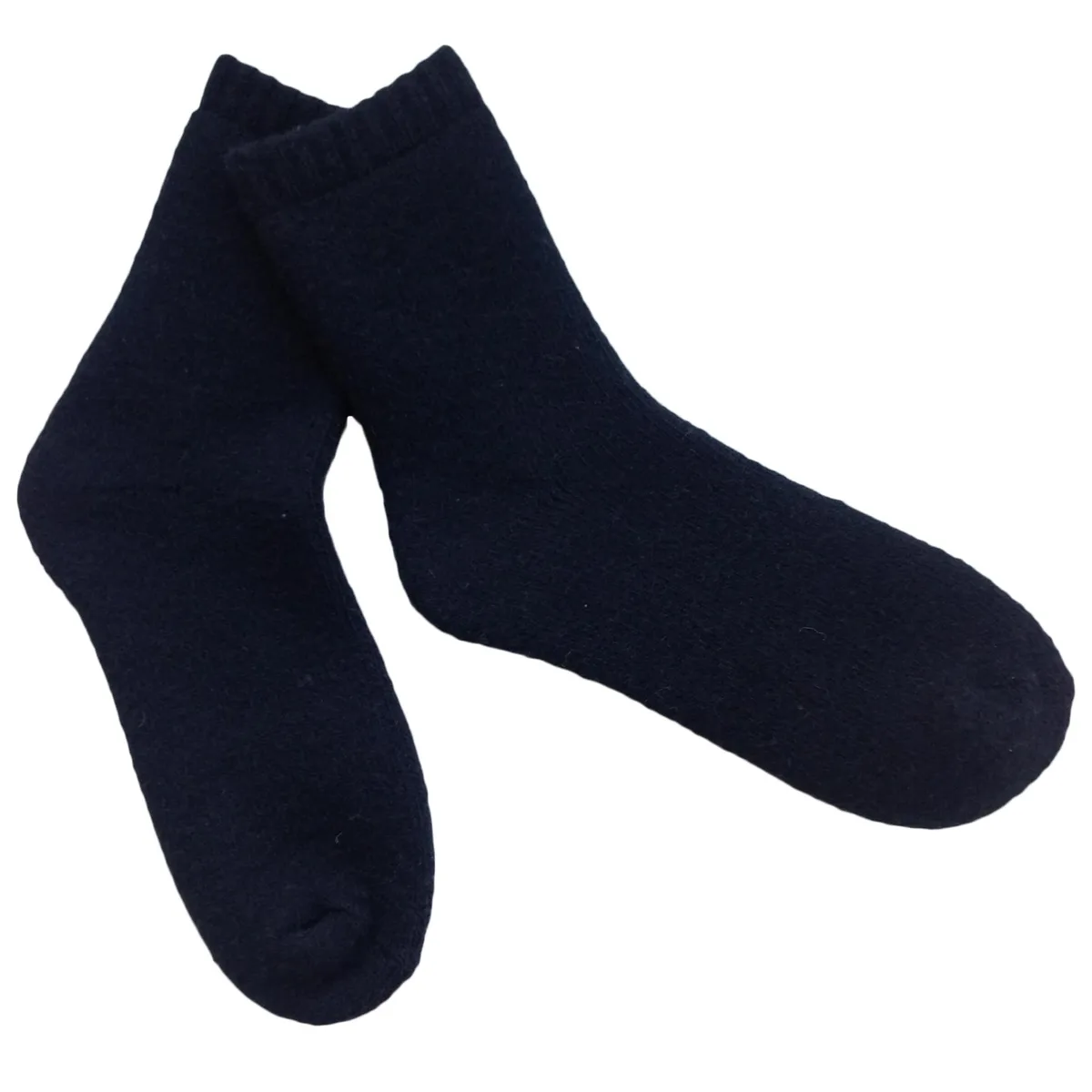 Lian LifeStyle Lian LifeStyle Ultralight Men's 4 Pairs Wool Crew Socks Size 6-9 Black — product photo