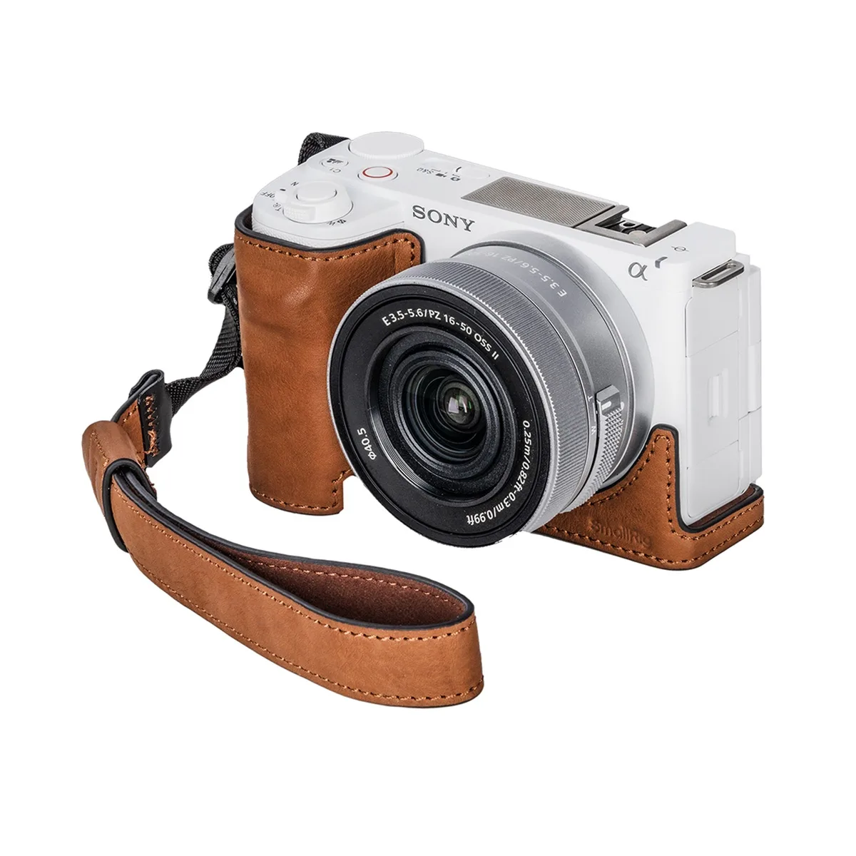 SmallRig SmallRig leather camera case kit for Sony ZV-E10 II, brown — product photo