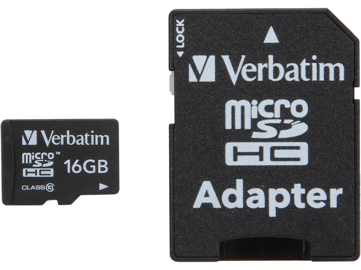 VERBATIM Verbatim 44082 16GB microSDHC Class 10 memory card — product photo