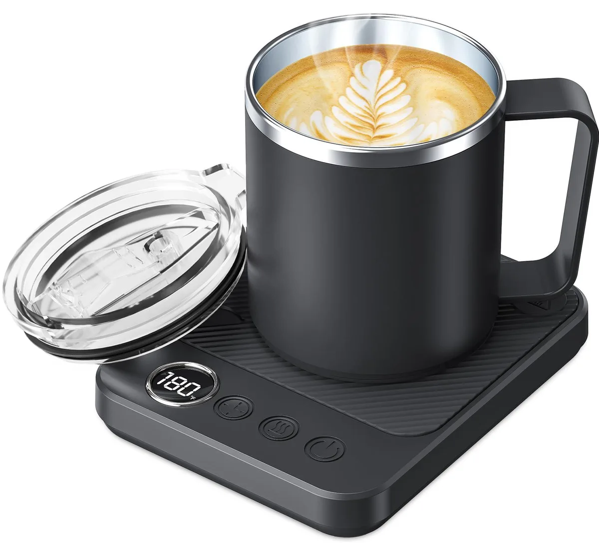  Felibeaco Coffee Mug Warmer &amp; 16oz Heated Mug Set, 36W, Black — product photo