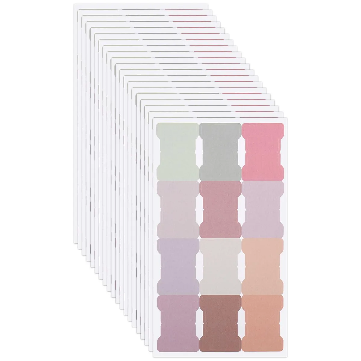  XIHIRCD 1016610 Sticky Index Tabs 20 Sheets 240 Pieces 12 Colors 2.5x1.75 cm — product photo