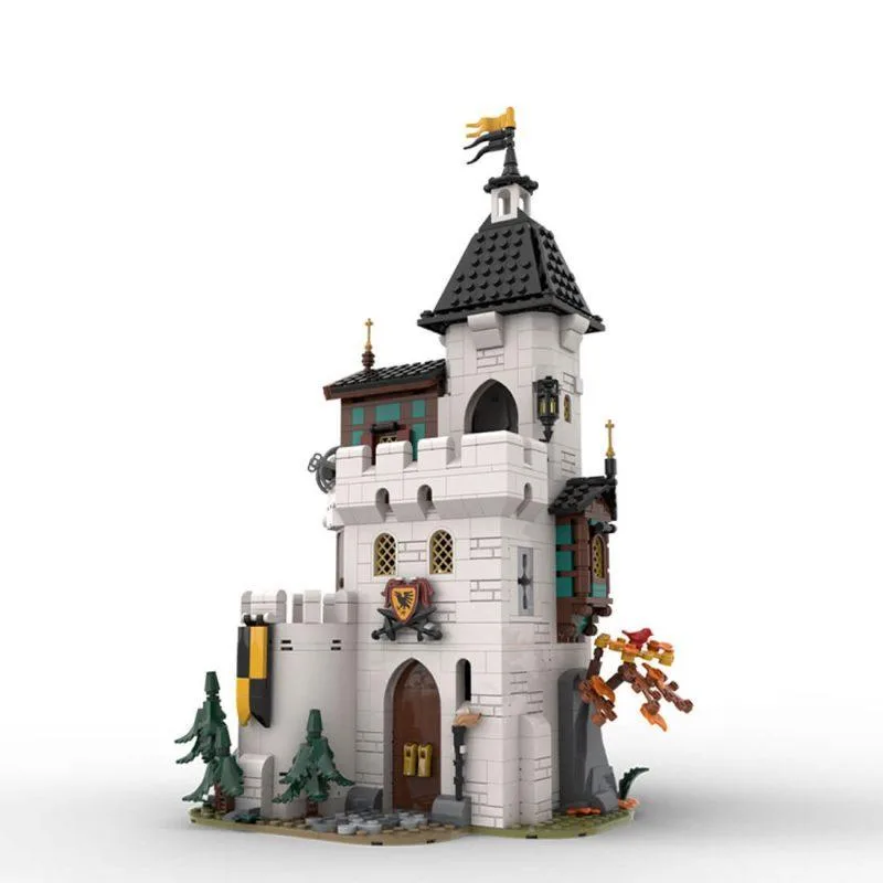 ZITIANYOUBUILD ZITIANYOUBUILD MOC-189672 Medieval White Tower Building Blocks Set 1213PCS — product photo