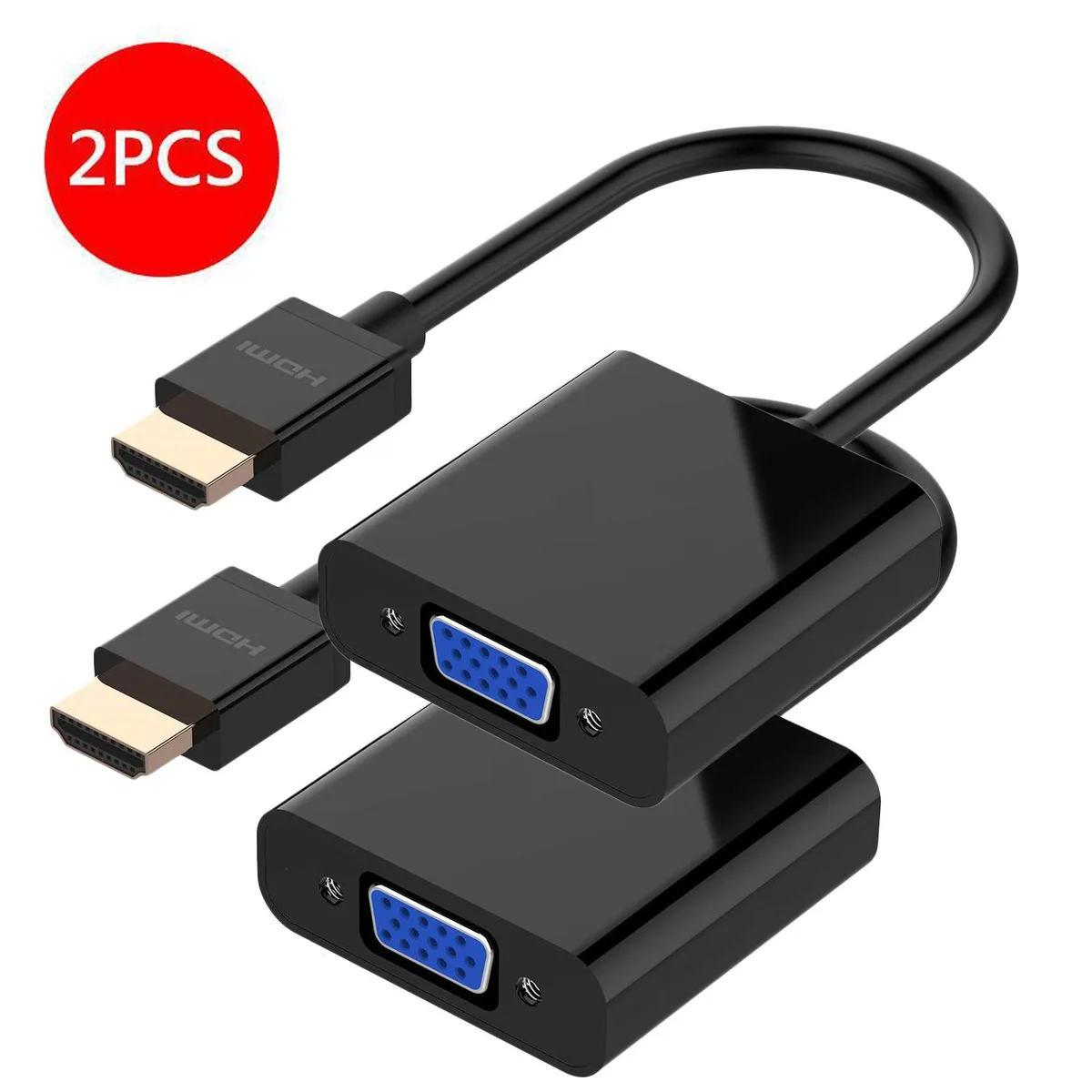 AUBEAMTO AUBEAMTO HDV101 HDMI to VGA adapter 2-pack — product photo