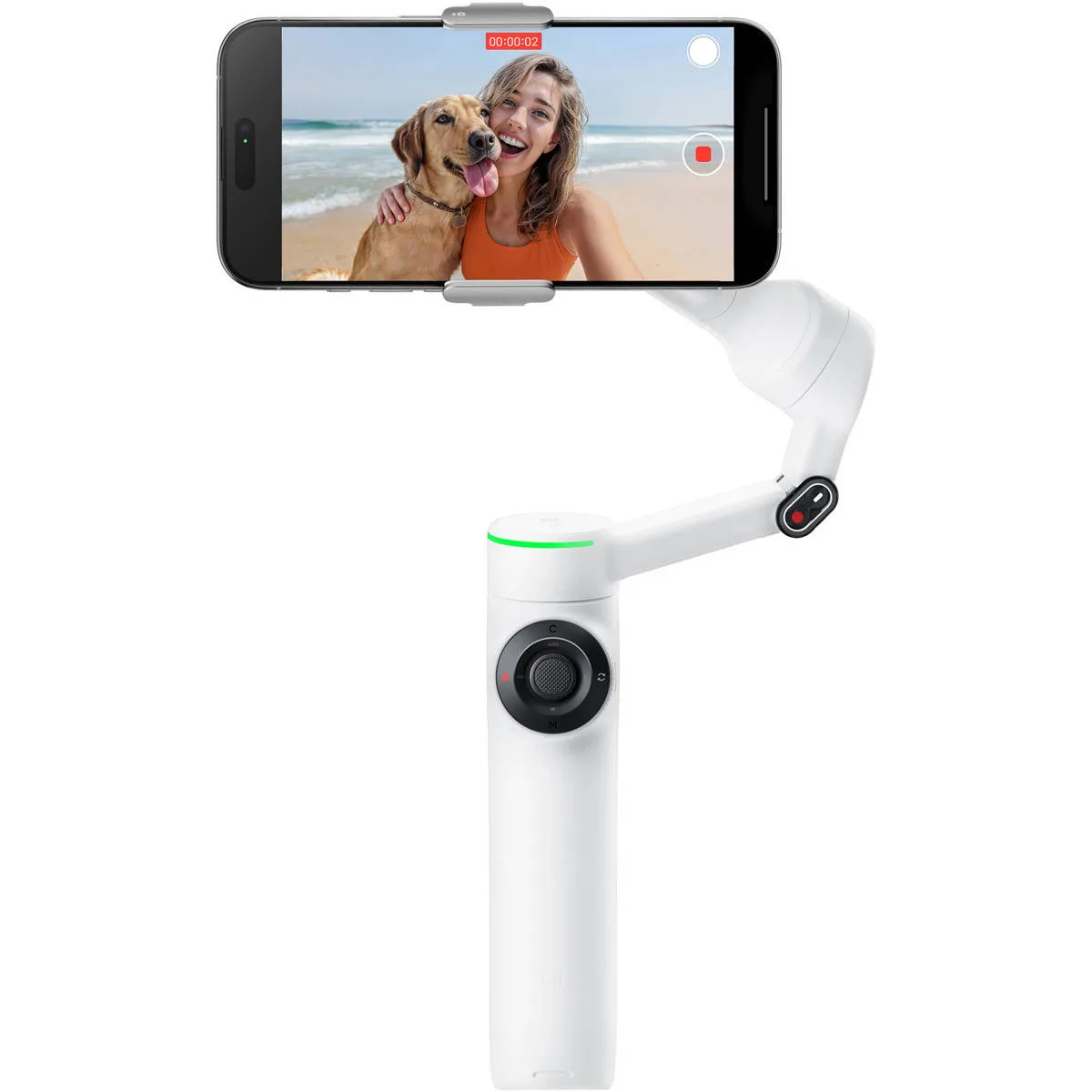 Insta360 Insta360 CINSABQB_FLOW201 3-Axis Smartphone Gimbal Summit White — product photo