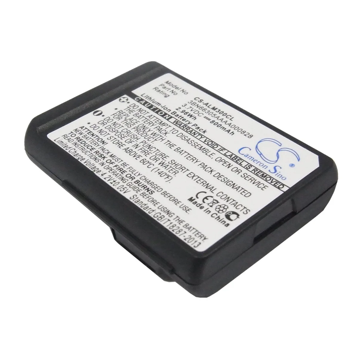 Cameron &amp; Co Cameron &amp; Co DS-CS-ALM300CL Li-ion Battery 3.7V 800mAh Black — product photo