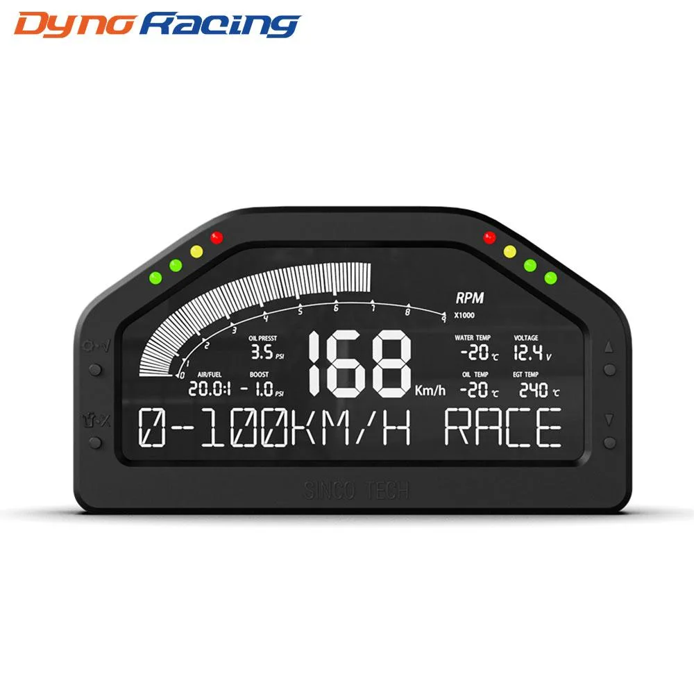 Dyno Racing Dyno Racing 11 in 1 Rally 7 Colors 6.5 inch Digital Gauge DO926 — product photo