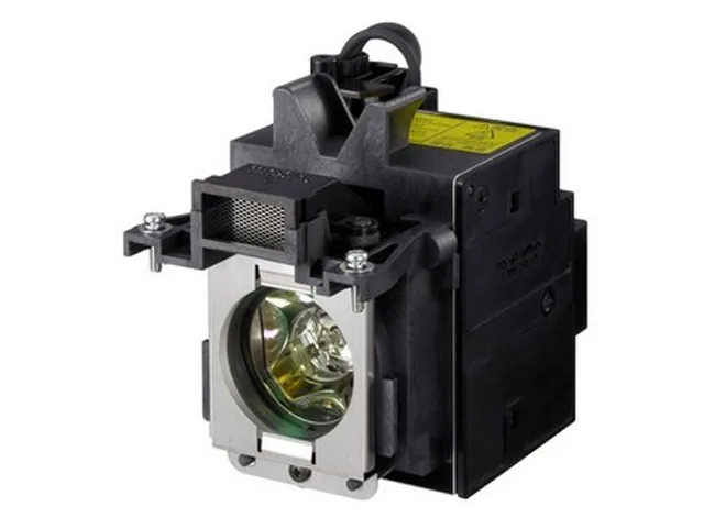 Rectangular projector lamp module with metal housing and glass bulb visible, new condition