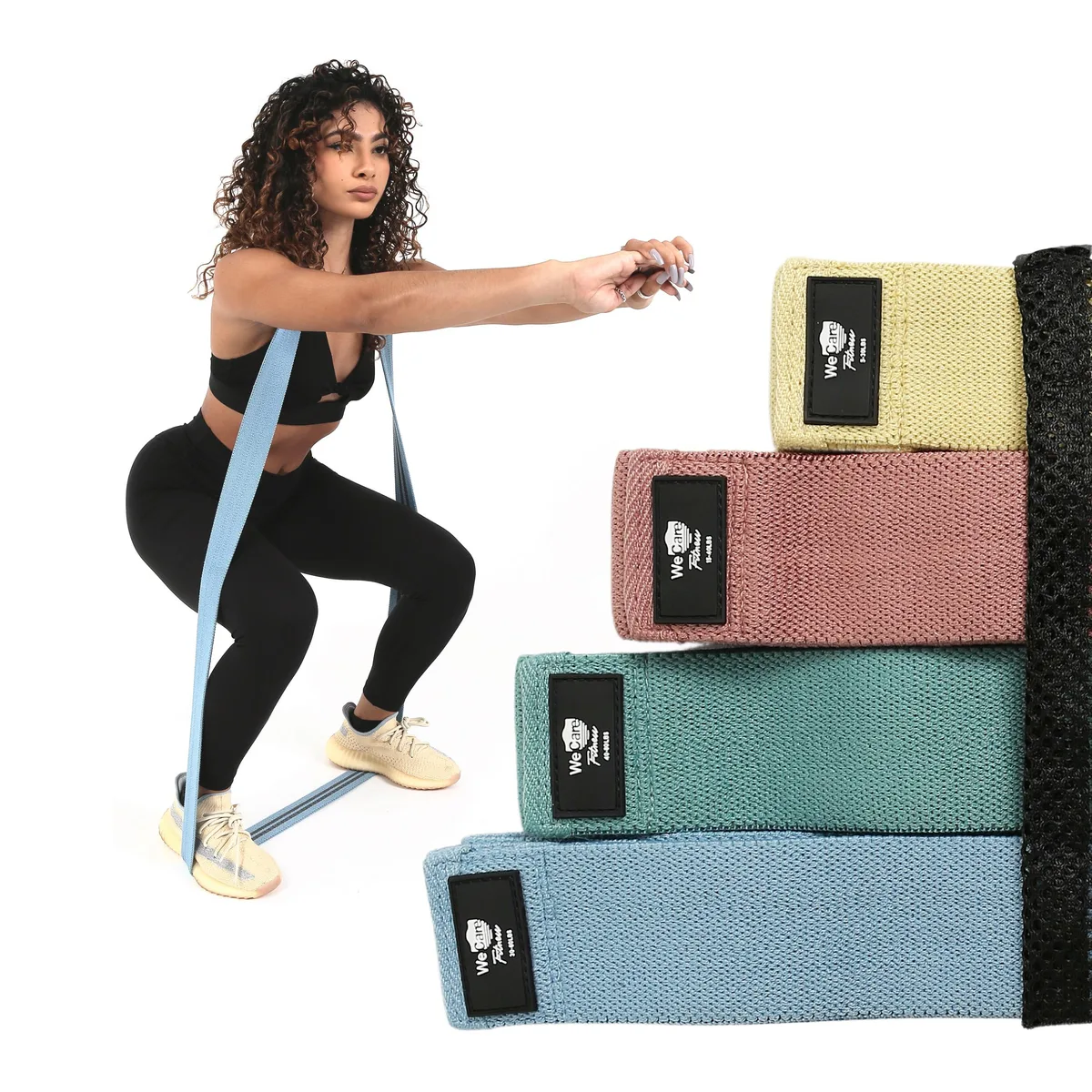 WeCare WeCare WECAREFB-4PCK home gym 4-pack resistance bands 5-80 lbs — product photo