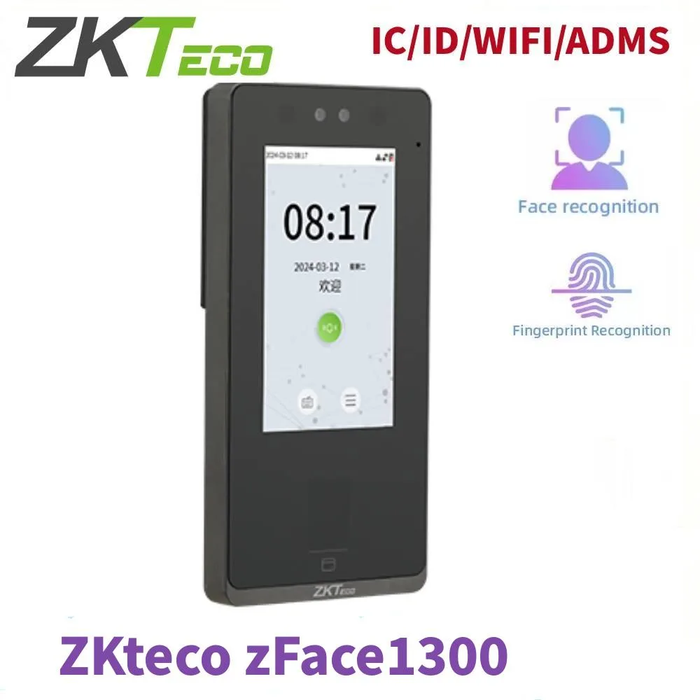 Audiovox - Generic Audiovox - Generic ZKTeco zFace1300 4.3in Touchscreen Time Attendance System 4000 Users IP65 — product photo