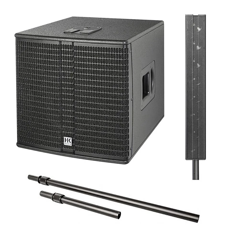 HK Audio HK Audio E 115 SUB D 2400W 15" Subwoofer Bundle with E 835 Column and EP1 Stands — product photo
