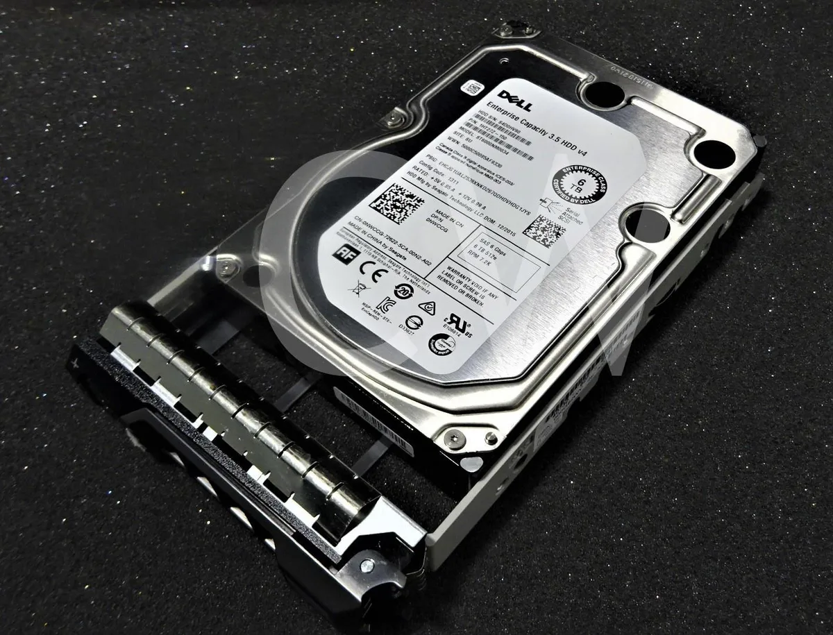 DELL DELL ST6000NM0034 6TB 7.2K RPM SAS 3.5" internal hard drive with caddy — product photo