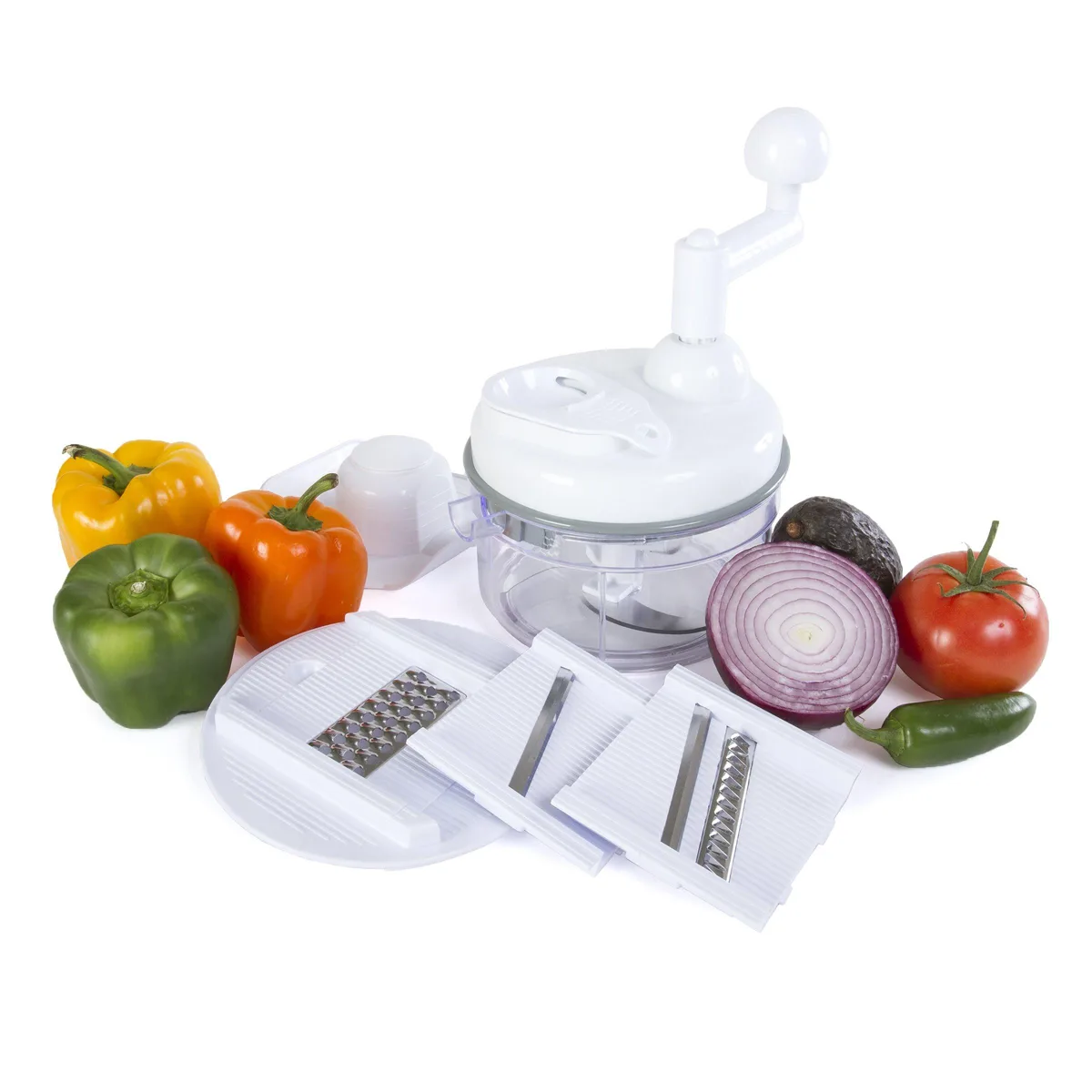  Kitchen Home KH-106 5-cup manual food processor — product photo