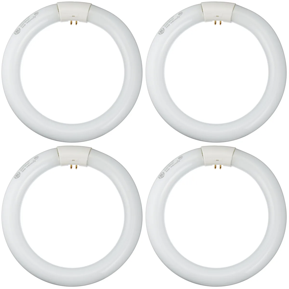 GE GE 33774 Circline T9 Fluorescent Bulb 22W 1100lm 4100K 4-Pack — product photo
