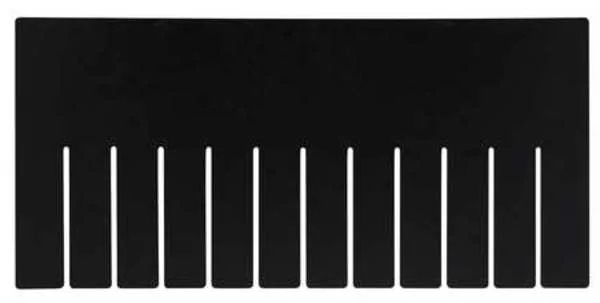 Quantum Quantum DL92080CO Plastic Divider Black 15 1/4 in L 7 1/4 in H — product photo