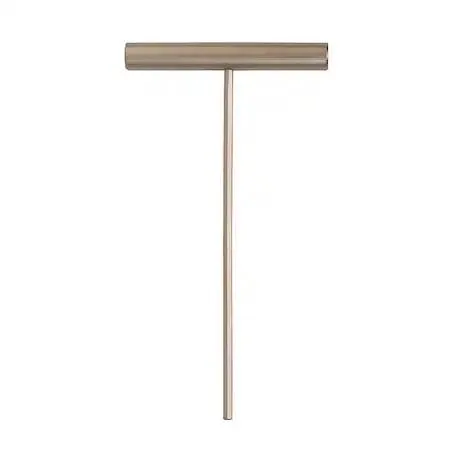 Single-piece metric hex key, 4 mm tip, 150 mm long arm, unfinished metal finish