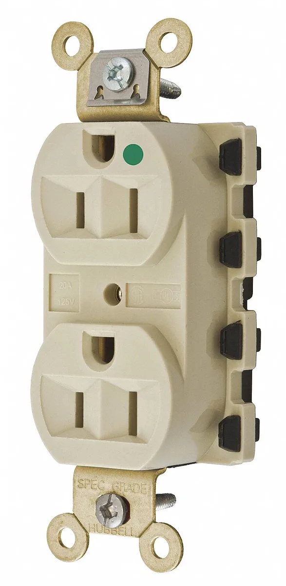 Snapconnect Snapconnect SNAP8200IA 15A 125V Duplex Receptacle Ivory video accessory — product photo