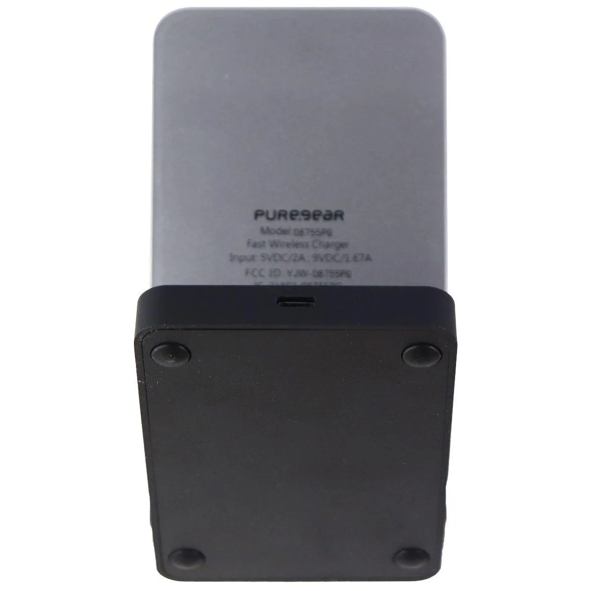 PureGear PureGear 7.5/10W 2-Coil Qi Wireless Charging Stand Black — product photo